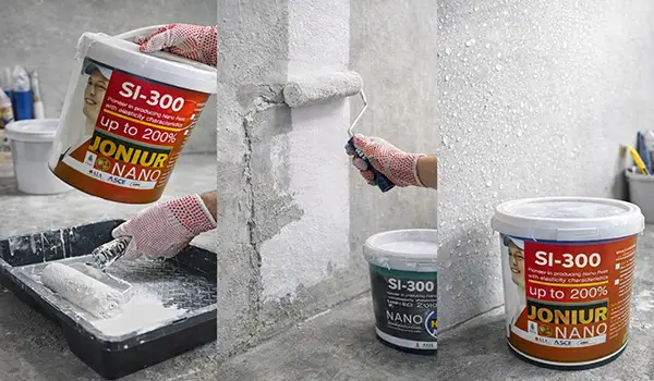 اجرای رنگ عایق رطوبتی نانو SI-300 جونیور