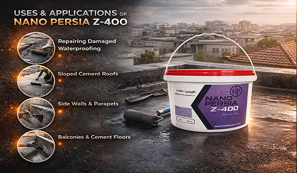 کاربرد و موارد استفاده از عایق الاستیک نانو پرشیا Z-400
