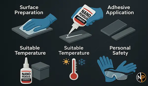 نکات مهم در استفاده و نگهداری چسبهای نانو پرشیا