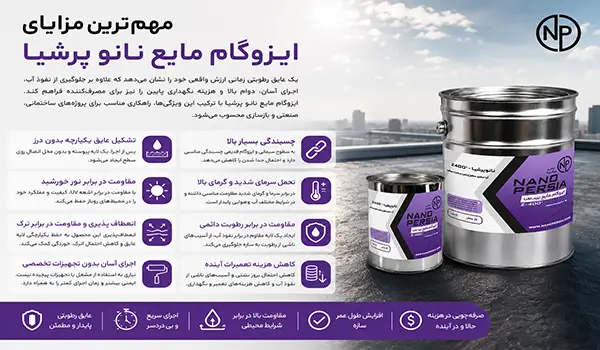 مهمترین مزایای ایزوگام مایع نانو پرشیا